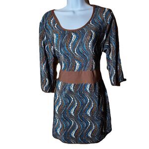 Nick & Sarah 3/4 Sleeve Top • Women’s Large • 100% Polyester